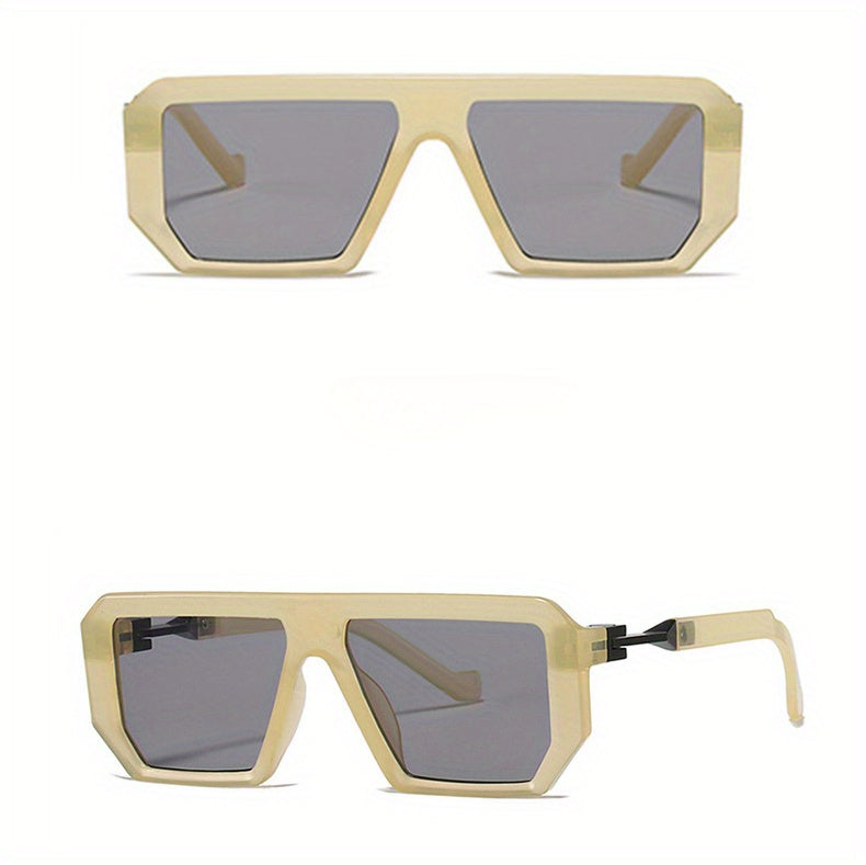 MePanda Unisex Square Frame Fashion Glasses - Lightweight Black & Golden Accents,, Includes Case & Microfiber Cloth for & Daily Casual Wear, Stylish Eyewear, Highquality Lenses, Trendy Eyewear, Everyday Use