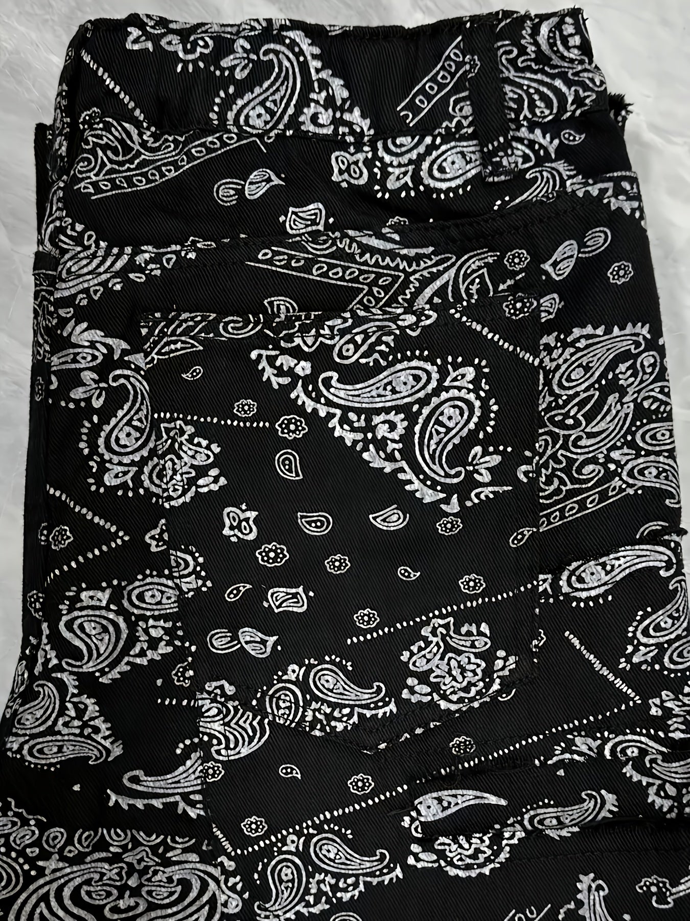 Men'S Streetwear Graphic Print Jeans - Slim Fit, Straight Leg, Zipper Fly, All-Season Casual Pants with Unique Skull & Floral Design, Streetwear Jeans | Trendy Streetwear | Durable Fabric
