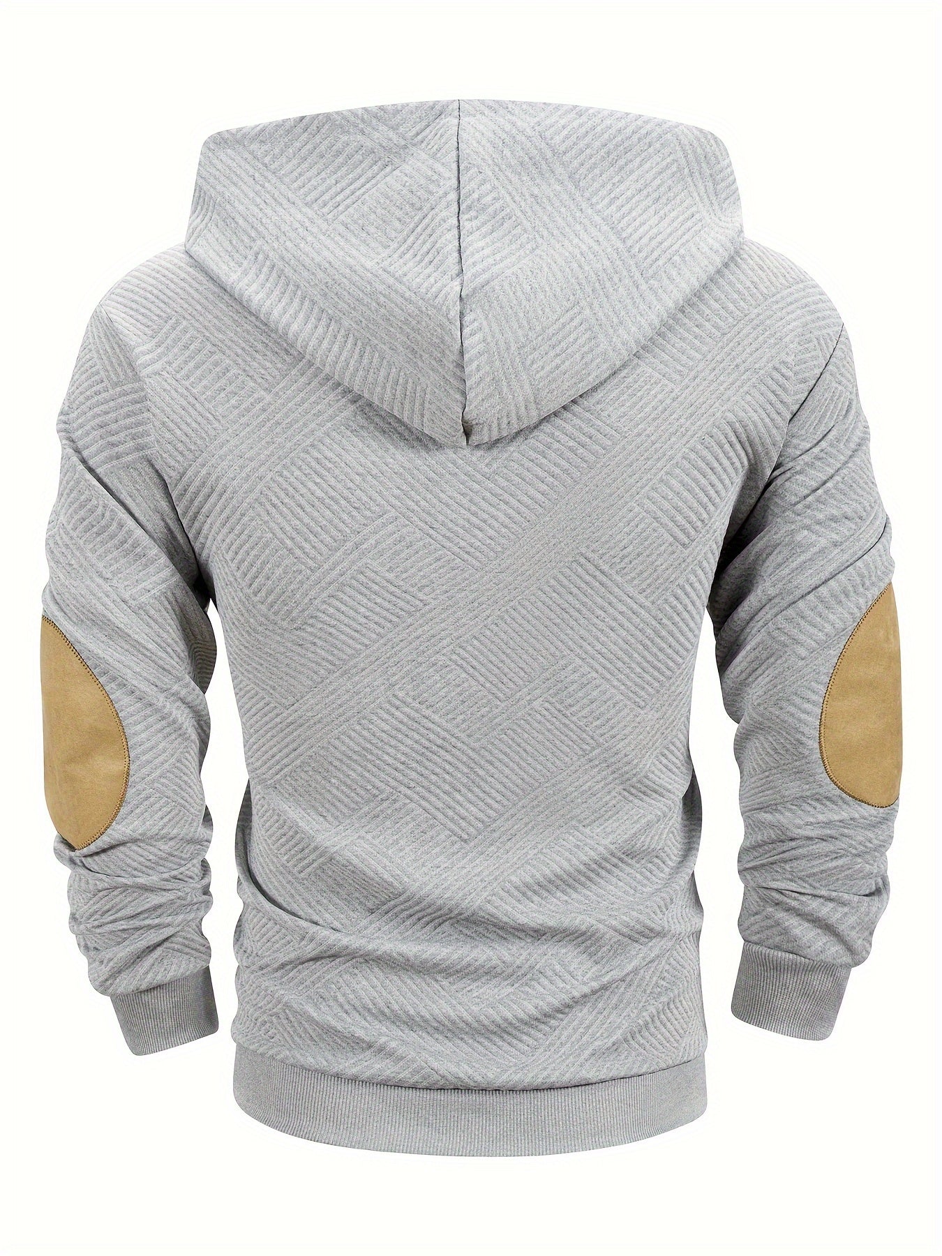 Men's Casual Fashion Set Knitted Jacquard Sweatshirt and Pants Two-Piece Set