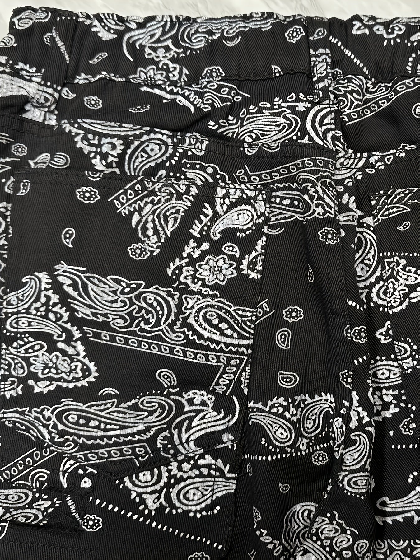 Men'S Streetwear Graphic Print Jeans - Slim Fit, Straight Leg, Zipper Fly, All-Season Casual Pants with Unique Skull & Floral Design, Streetwear Jeans | Trendy Streetwear | Durable Fabric