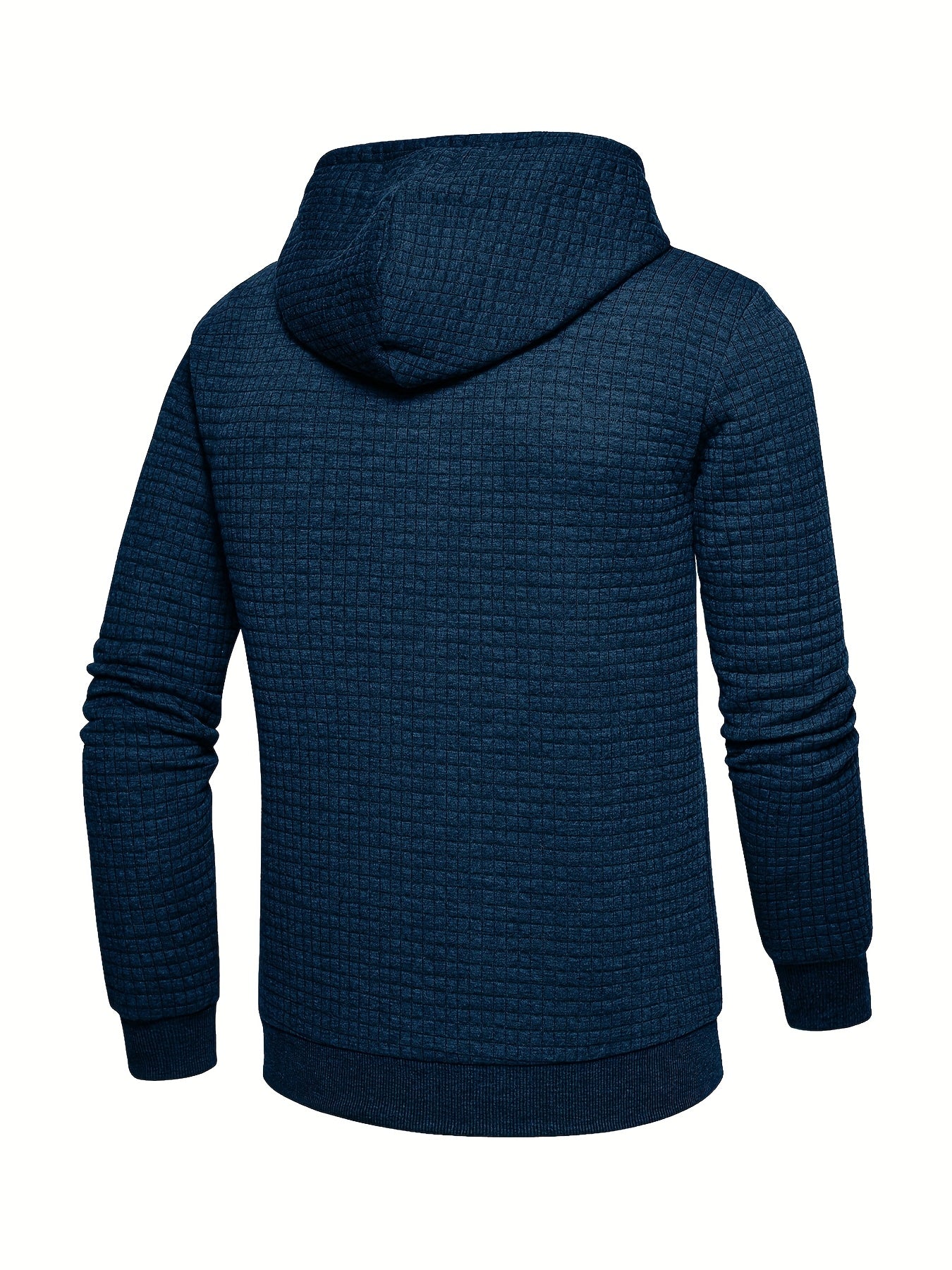 Men's Performance Hoodie - Moisture-Wicking, Lightweight, Black Textured Fabric with Copper Zipper Detail | Ideal for Outdoor Activities, Running & Casual Wear | Long Sleeve, Polyester Blend