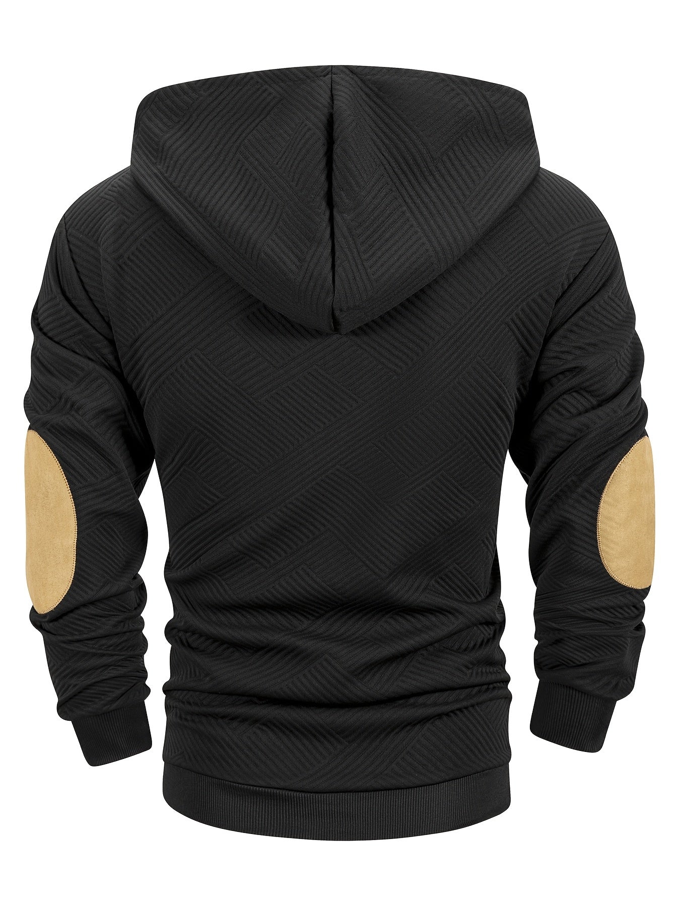 Men's Casual Fashion Set Knitted Jacquard Sweatshirt and Pants Two-Piece Set