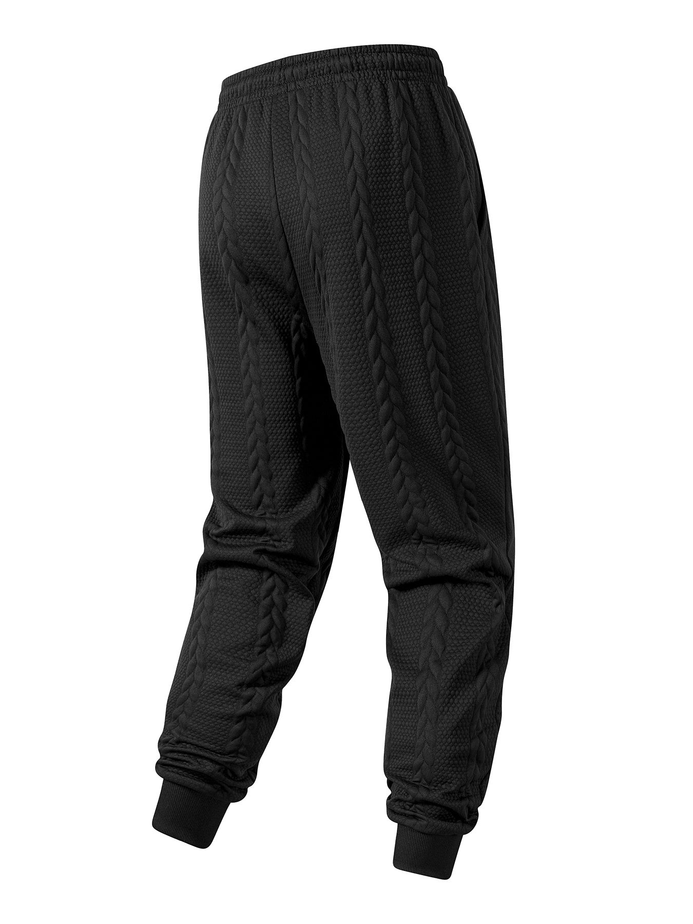Men'S Autumn and Winter Casual Knit Sweater with Pockets Hoodie and Joggers Set, Fashionable 2pcs Outfit for Daily Wear, Hiking, Fitness, Travel, Outdoor Sports