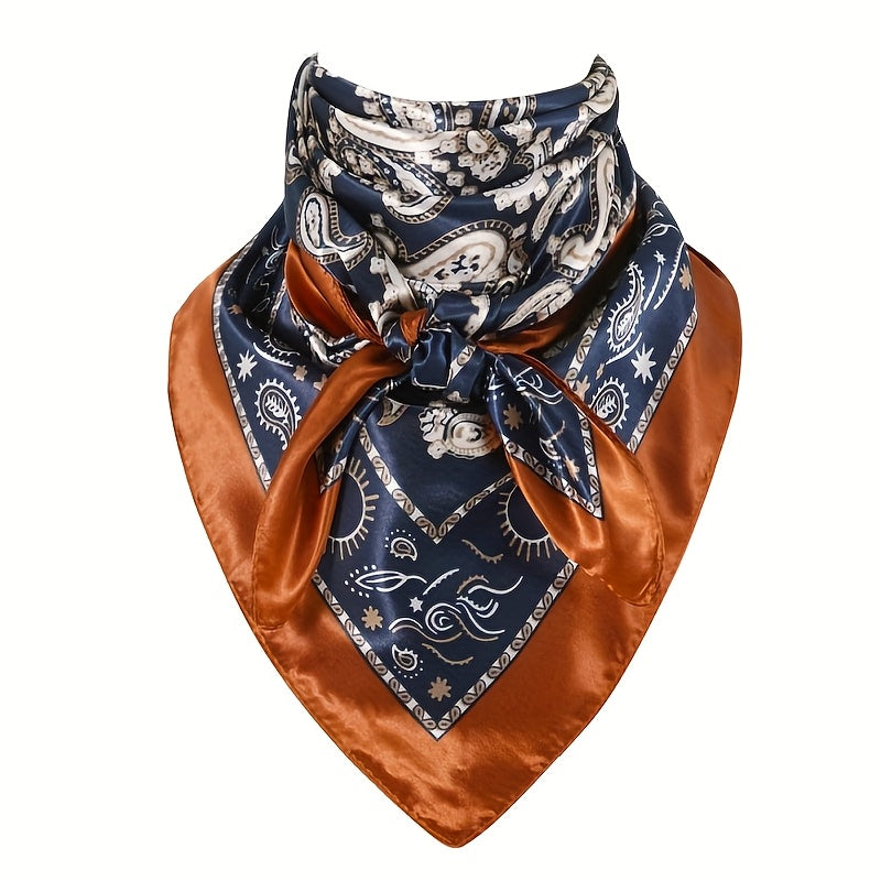 Western Paisley Satin Bandana