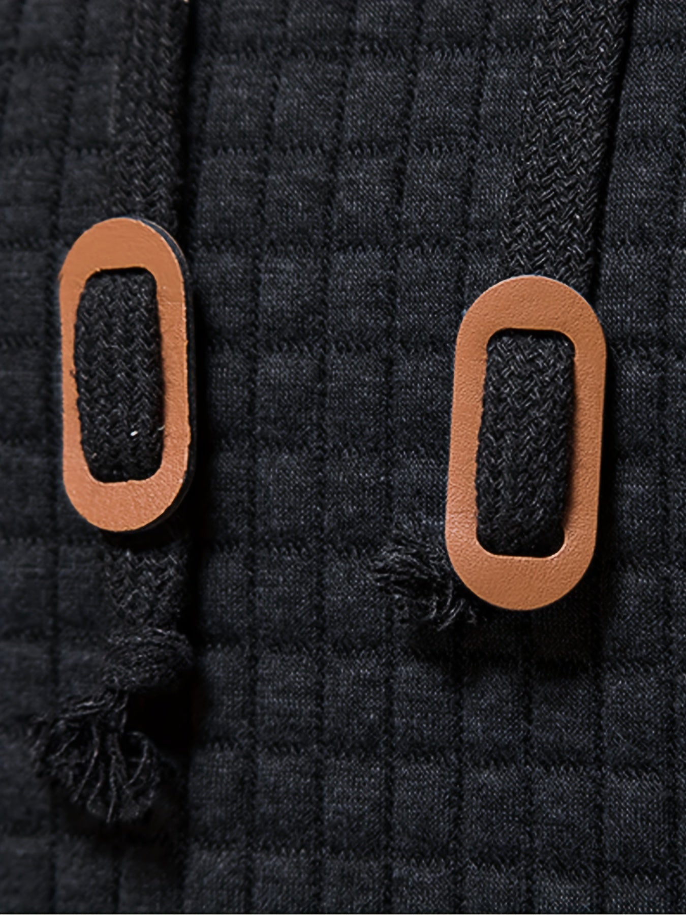 Men's Performance Hoodie - Moisture-Wicking, Lightweight, Black Textured Fabric with Copper Zipper Detail | Ideal for Outdoor Activities, Running & Casual Wear | Long Sleeve, Polyester Blend