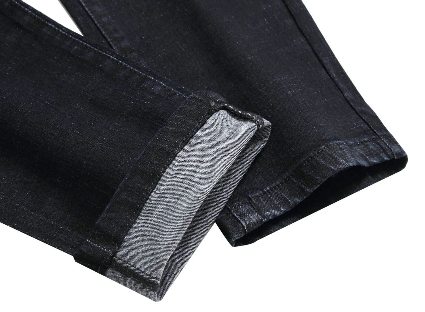 Mens Hole Slim Straight Biker Jeans,Fashion Casual Jeans,Suitable for All Seasons 1091B