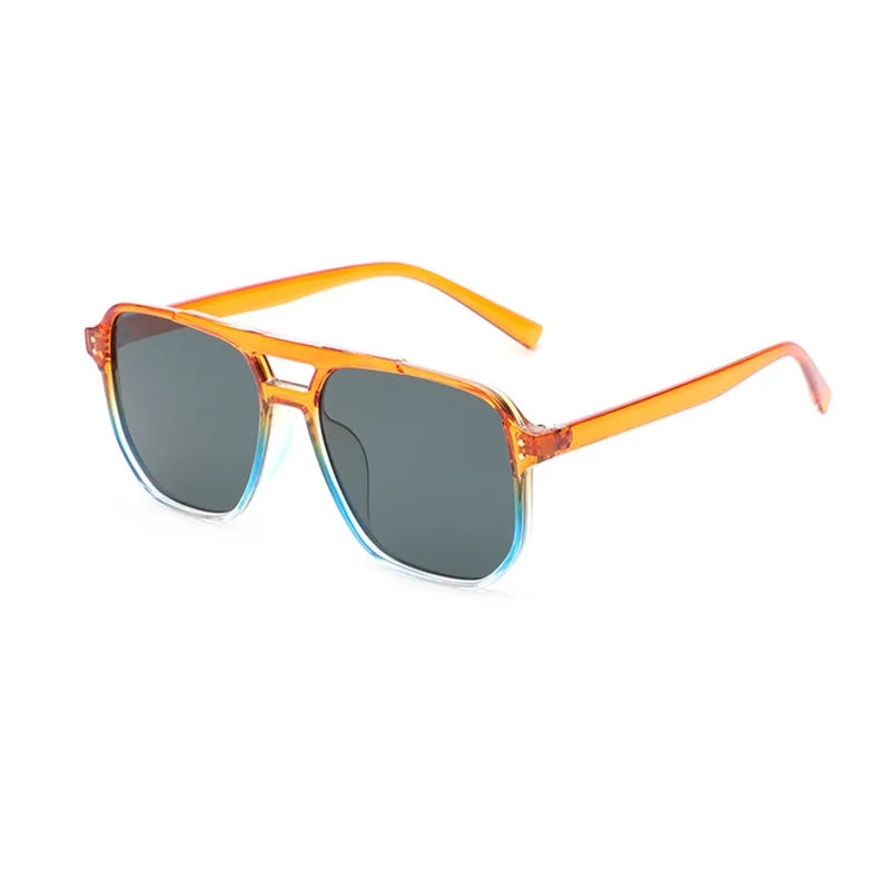 Vibrant Gradient Aviator Sunglasses