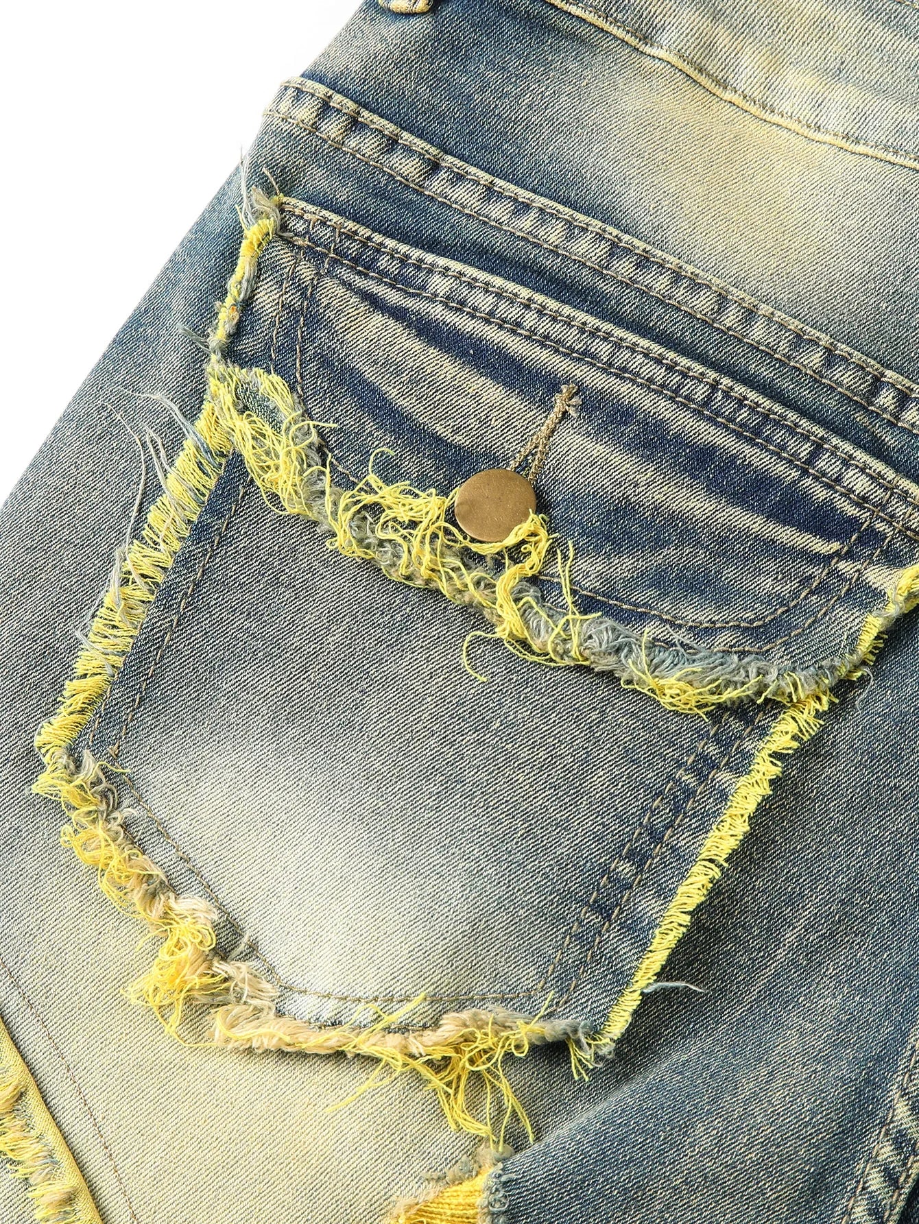 2025 New Men Ripped Stacked Jeans Distressed Slim Fit Skinny Straight Leg Jeans Fashion Hip Hop Denim Pants Casual Streetwear