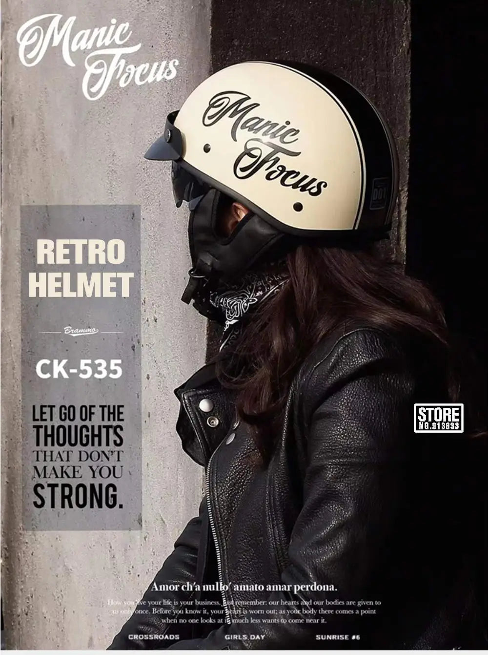 Retro Motorcycle Helmet DOT Certification Moto Helmet Men Women Half Helmet HD Lens Casco Four Seasons Riding Scooter Capacetes