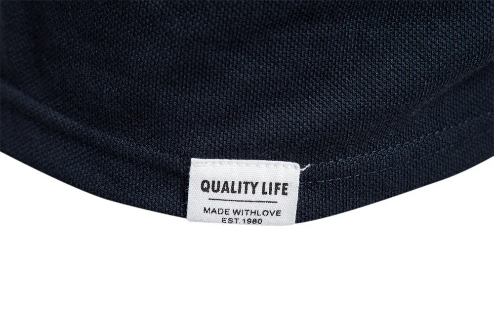 Men's Polo Shirt T-shirt Summer Lapel Breathable Sports Splicing Pocket Men's Polo Short Sleeve