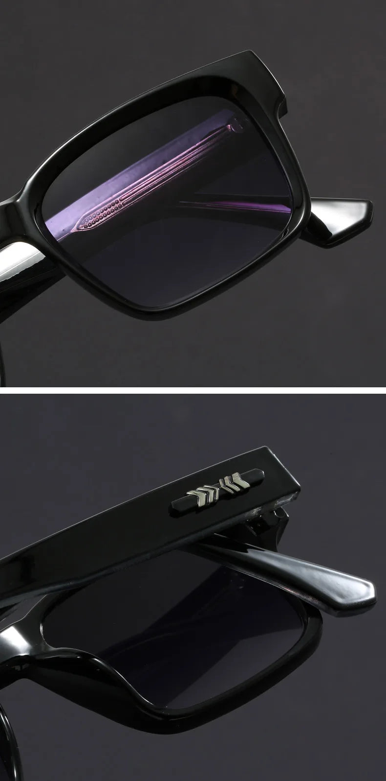 New Men's Advanced Ultra Light Coarse Frame Fashion Square Sunglasses Women Men Trendy Anti Mist Outdoor Driving Shades UV400