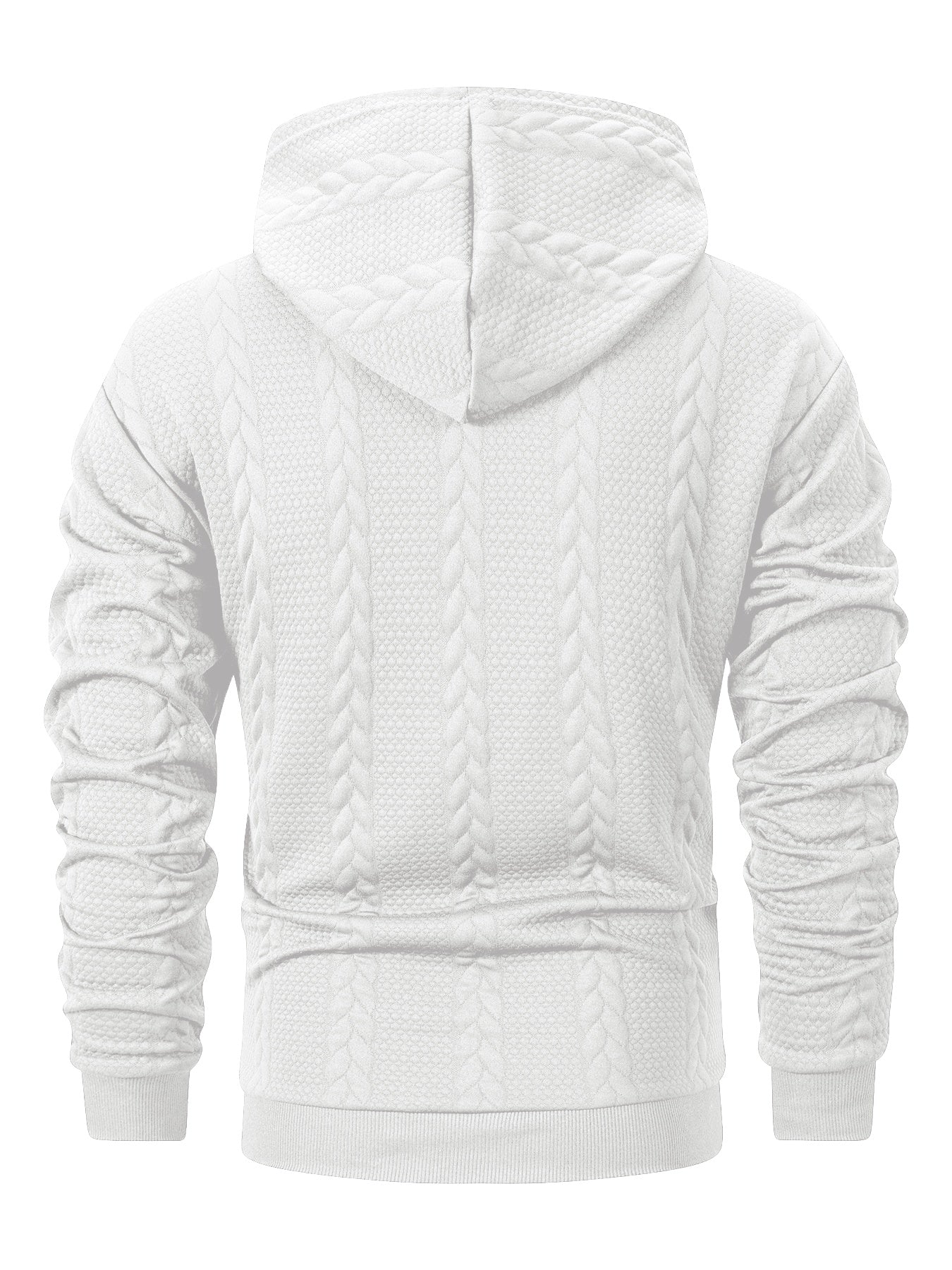 Men'S Autumn and Winter Casual Knit Sweater with Pockets Hoodie and Joggers Set, Fashionable 2pcs Outfit for Daily Wear, Hiking, Fitness, Travel, Outdoor Sports