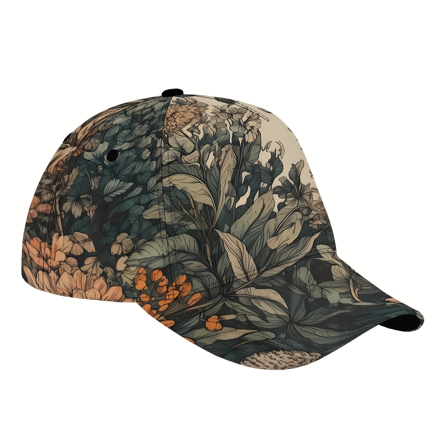 [Bohemian Baseball Cap] Lightweight Polyester Adjustable Baseball Cap | Bohemian Floral Print Snapback with Full Print Design, Ideal for Outdoor Activities, Sports, Travel & Sun Protection, Perfect Gift for Parties, Birthdays
