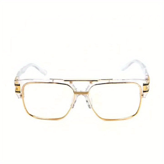 Clear Luxe Brow-Bar Glasses
