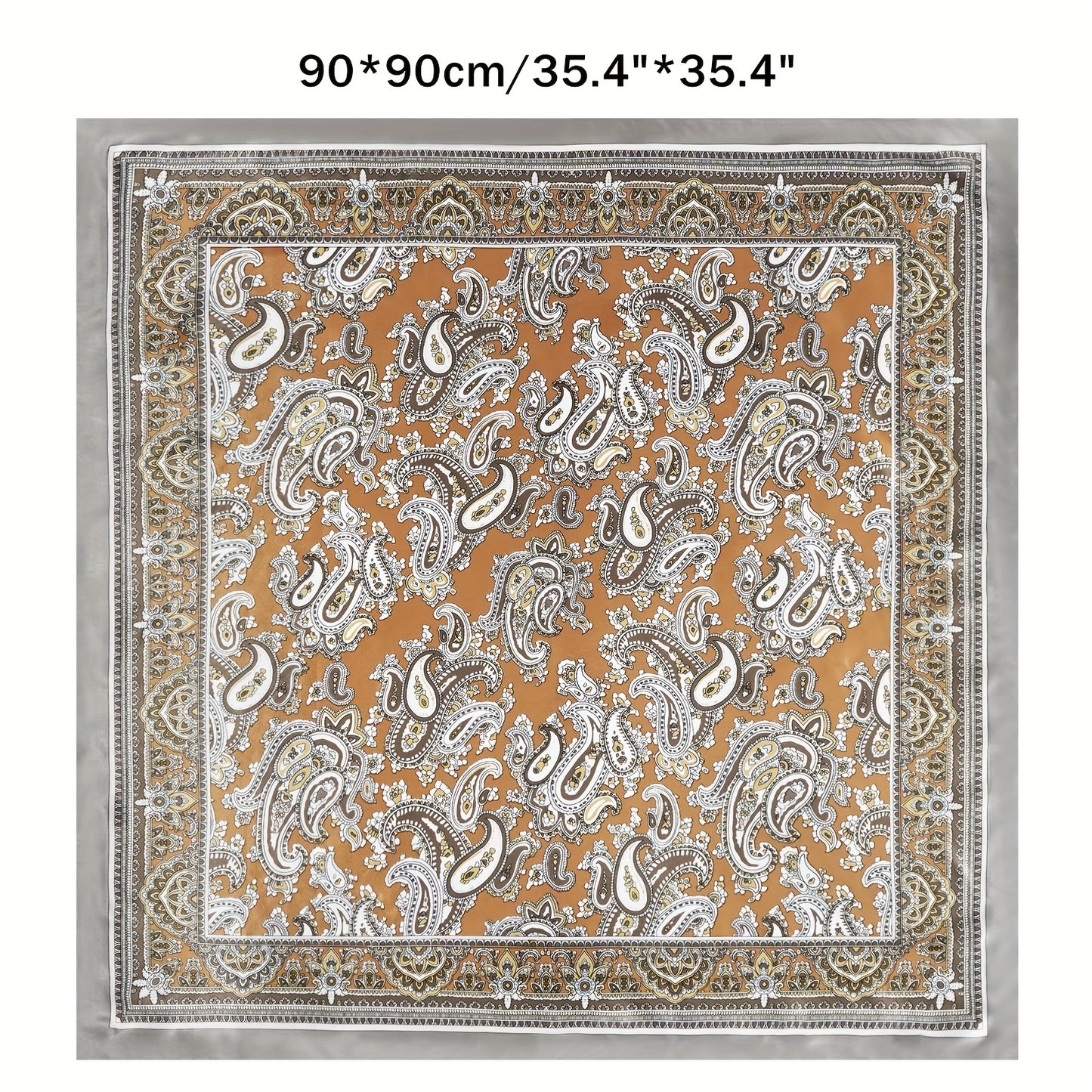 Western Paisley Satin Bandana