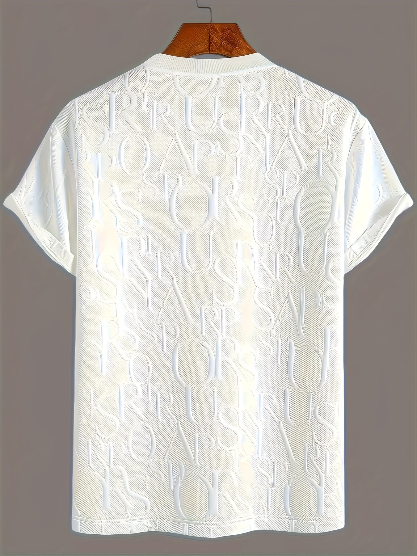 Men'S Casual Summer T-Shirt with Breathable Fabric, Short Sleeve Crew Neck, Elastic Cuffs, and Pressure Rings - Regular Fit for Commuting and Outdoor Activities, Casual Summer Wear | Relaxed Fit Shirt | Breathable Material
