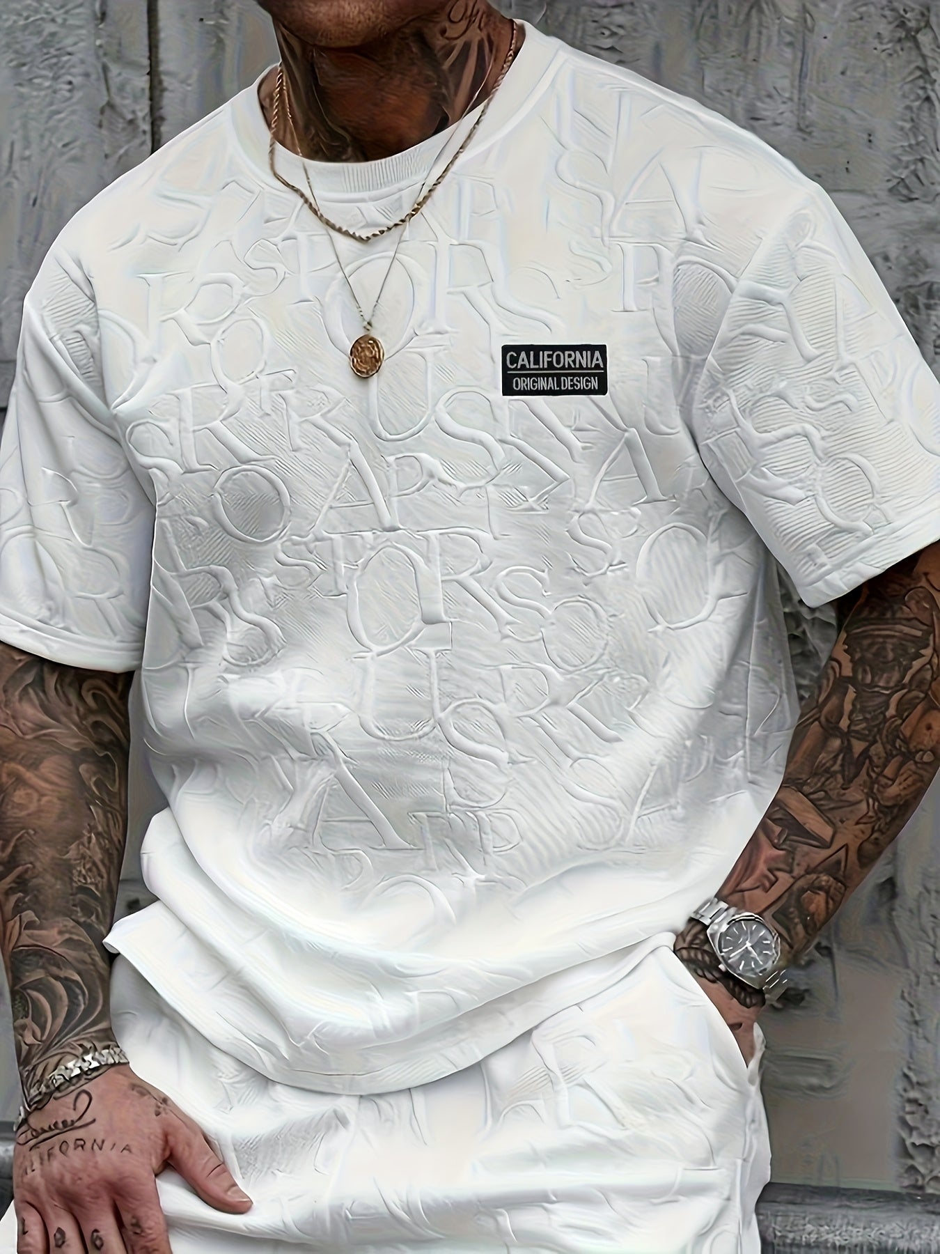 Men'S Casual Summer T-Shirt with Breathable Fabric, Short Sleeve Crew Neck, Elastic Cuffs, and Pressure Rings - Regular Fit for Commuting and Outdoor Activities, Casual Summer Wear | Relaxed Fit Shirt | Breathable Material