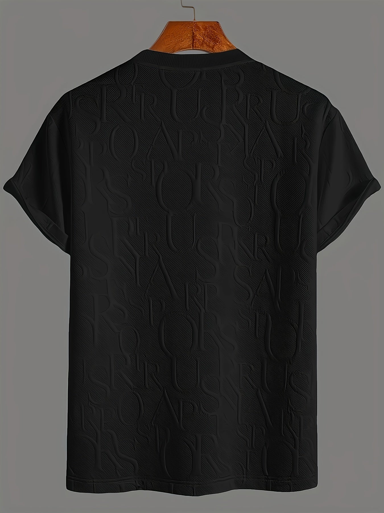 Men'S Casual Summer T-Shirt with Breathable Fabric, Short Sleeve Crew Neck, Elastic Cuffs, and Pressure Rings - Regular Fit for Commuting and Outdoor Activities, Casual Summer Wear | Relaxed Fit Shirt | Breathable Material