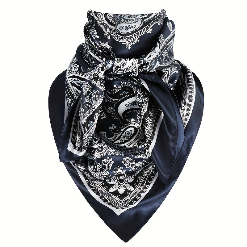 Western Paisley Satin Bandana