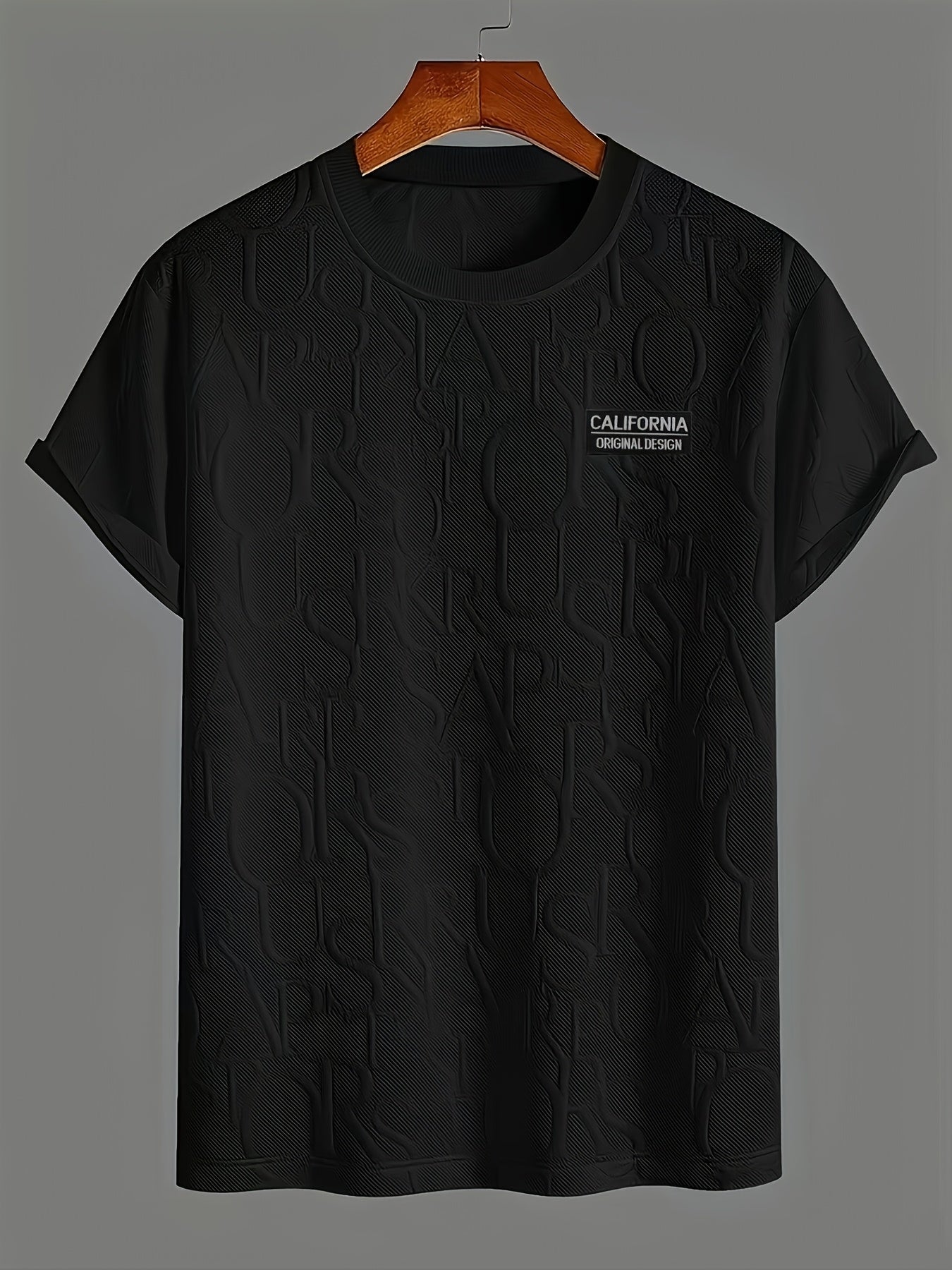 Men'S Casual Summer T-Shirt with Breathable Fabric, Short Sleeve Crew Neck, Elastic Cuffs, and Pressure Rings - Regular Fit for Commuting and Outdoor Activities, Casual Summer Wear | Relaxed Fit Shirt | Breathable Material
