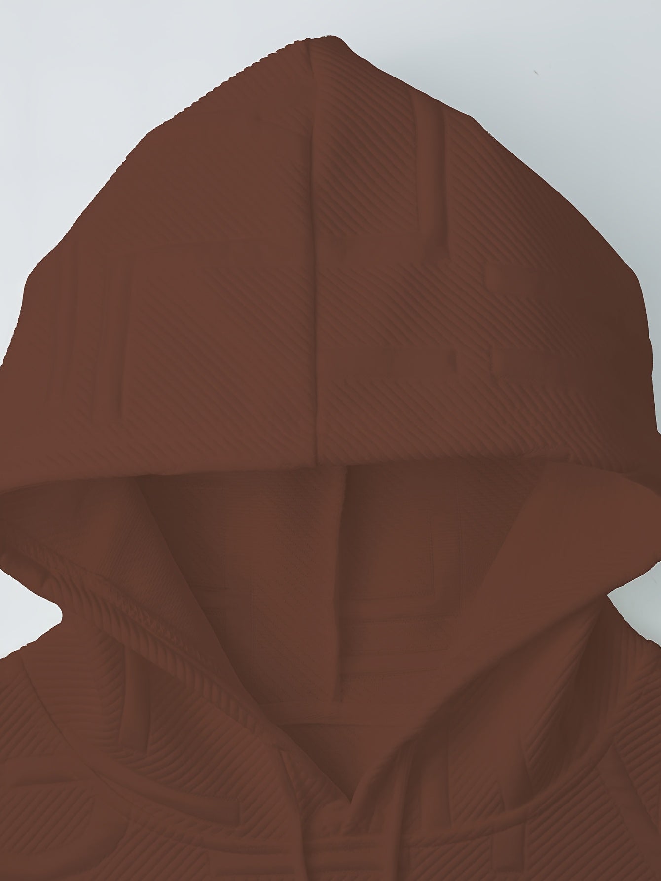 [Soft Casual Hooded Sweatshirt] Soft Polyester Blend Men's Casual Hooded Sweatshirt - Long Sleeve, Drawstring Hood with Kangaroo Pocket, Textured Letter Design, Ideal for Spring/Fall, Oversized