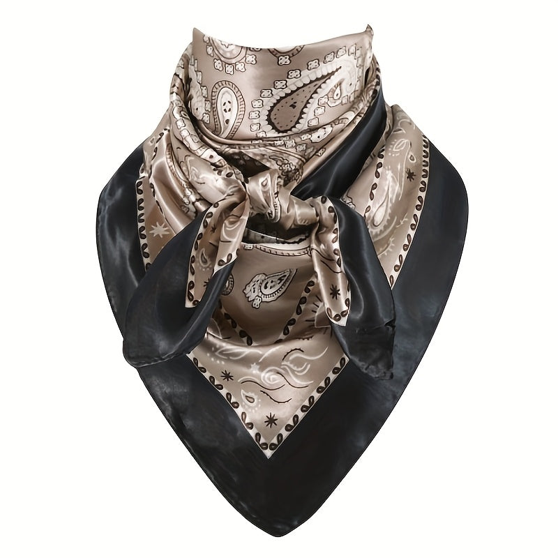Western Paisley Satin Bandana
