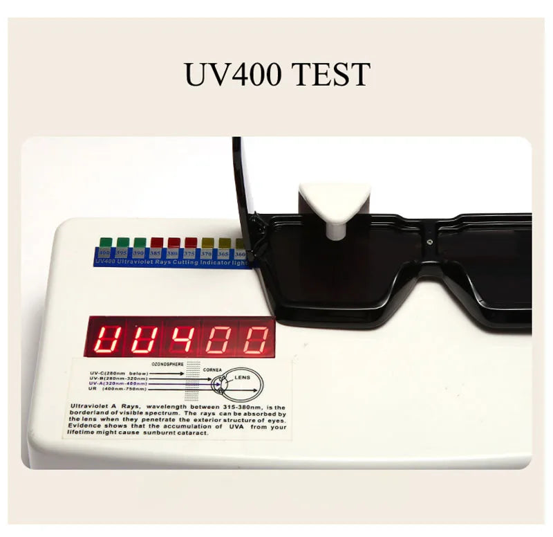 SHAUNA Luxury Crystal Oversized Women Square Sunglasses Trending Men Shades UV400