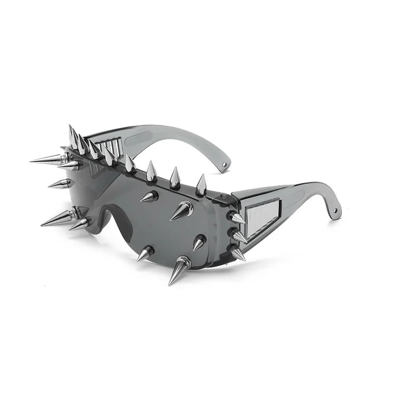 Punk Spiked Shield Sunglasses