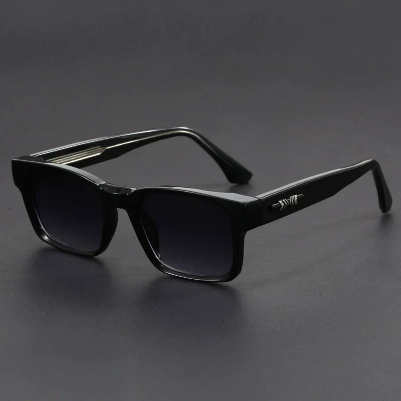 New Men's Advanced Ultra Light Coarse Frame Fashion Square Sunglasses Women Men Trendy Anti Mist Outdoor Driving Shades UV400