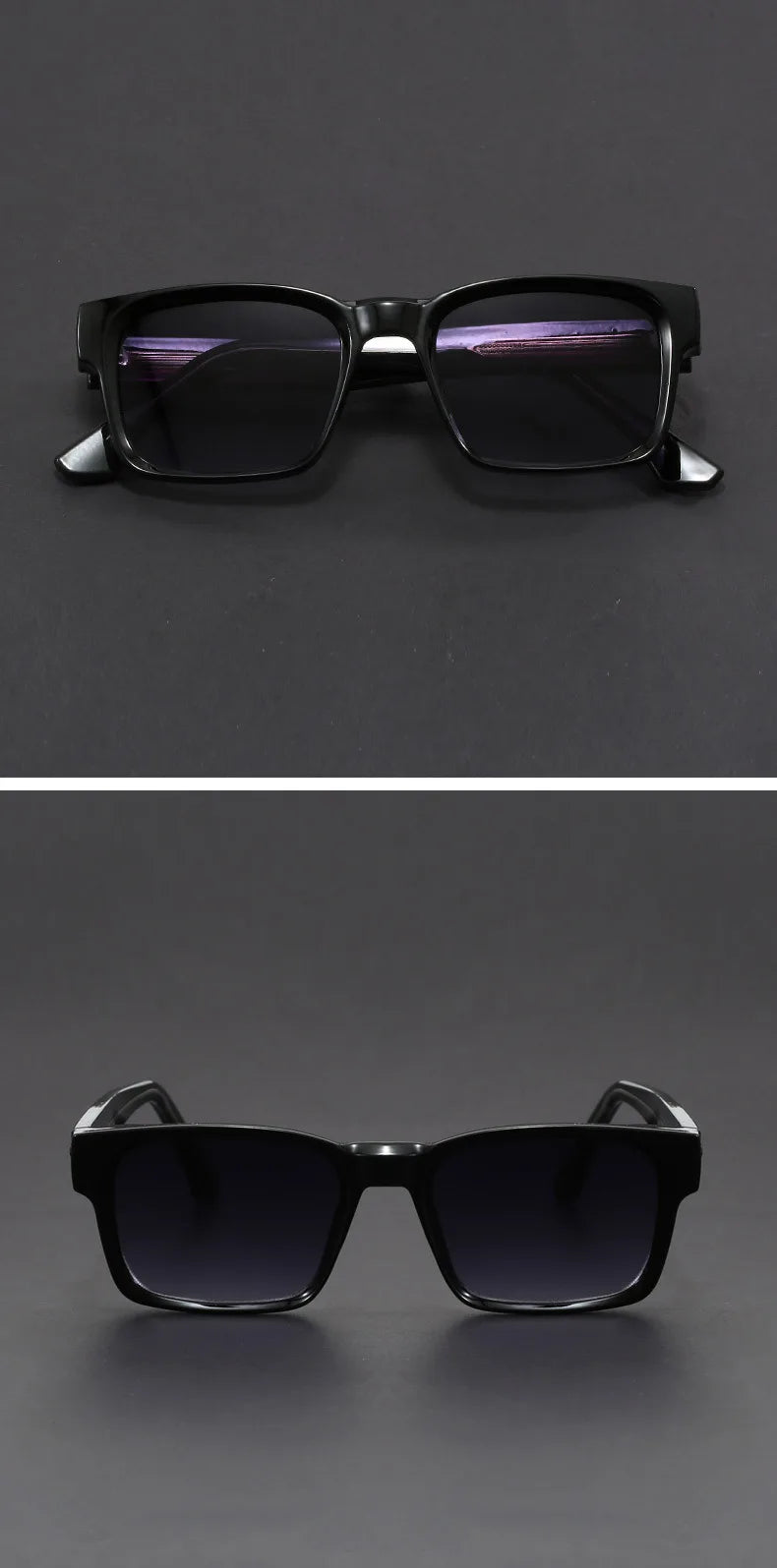 New Men's Advanced Ultra Light Coarse Frame Fashion Square Sunglasses Women Men Trendy Anti Mist Outdoor Driving Shades UV400