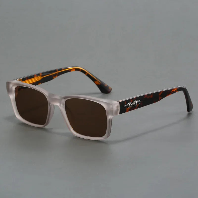 New Men's Advanced Ultra Light Coarse Frame Fashion Square Sunglasses Women Men Trendy Anti Mist Outdoor Driving Shades UV400