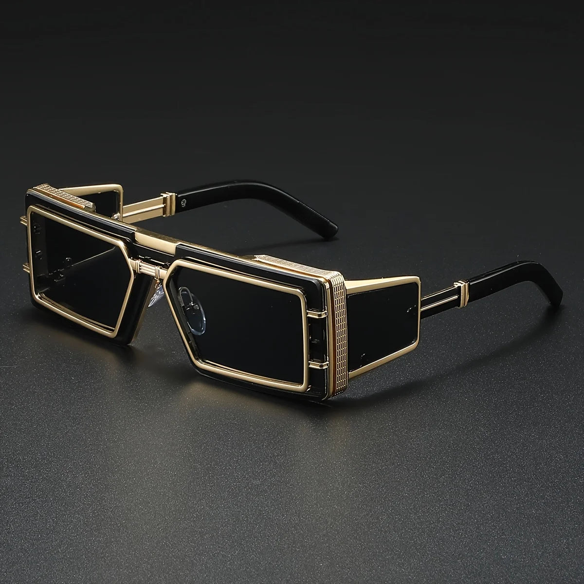Square Punk Sunglass Men Vintage Luxury Steampunk Sunglasses Women Fashion Glasses Gafas De Sol Hombre Lunette De Soleil Homme