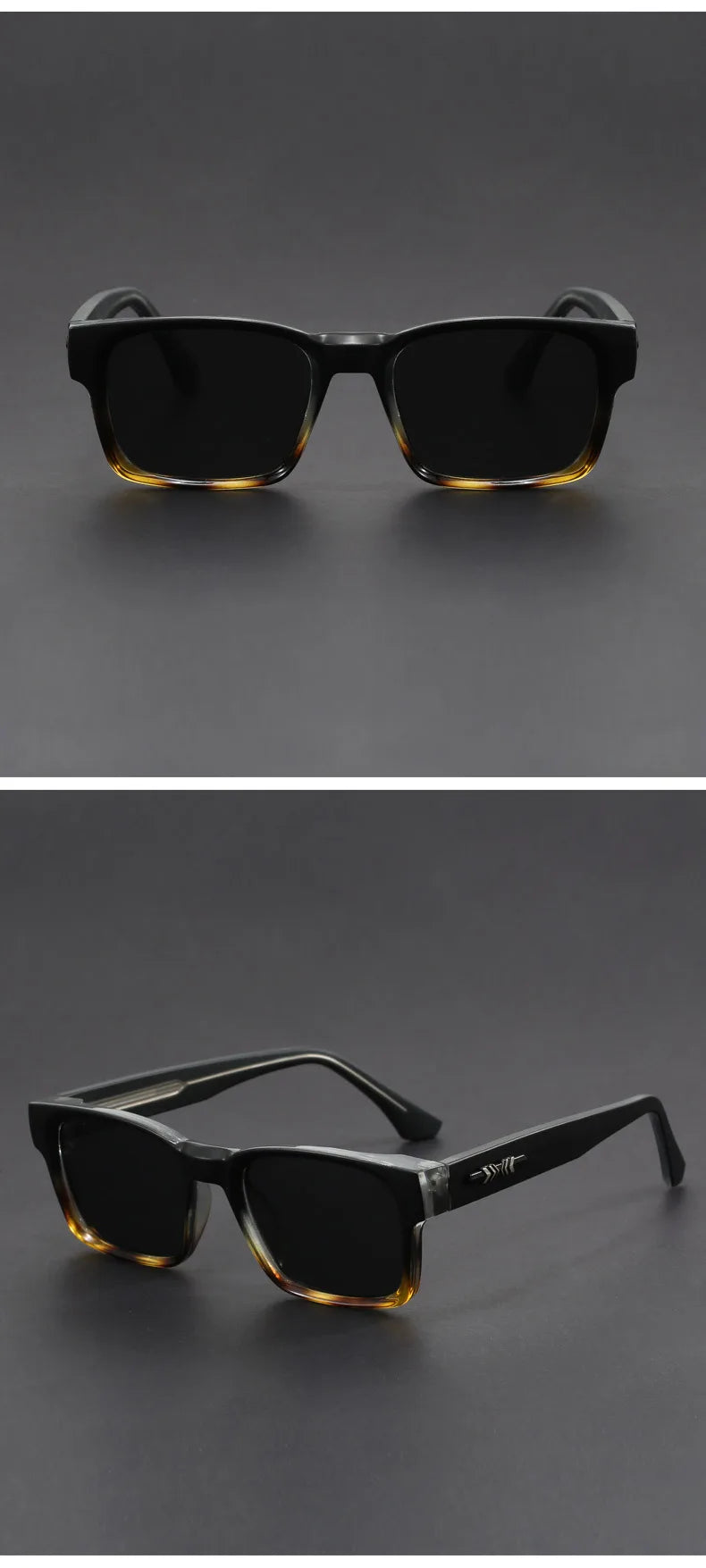 New Men's Advanced Ultra Light Coarse Frame Fashion Square Sunglasses Women Men Trendy Anti Mist Outdoor Driving Shades UV400