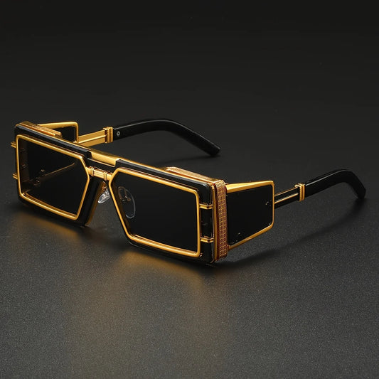 Square Punk Sunglass Men Vintage Luxury Steampunk Sunglasses Women Fashion Glasses Gafas De Sol Hombre Lunette De Soleil Homme