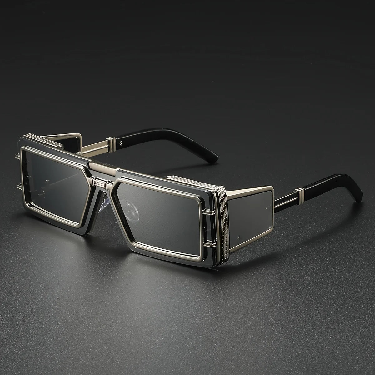 Square Punk Sunglass Men Vintage Luxury Steampunk Sunglasses Women Fashion Glasses Gafas De Sol Hombre Lunette De Soleil Homme