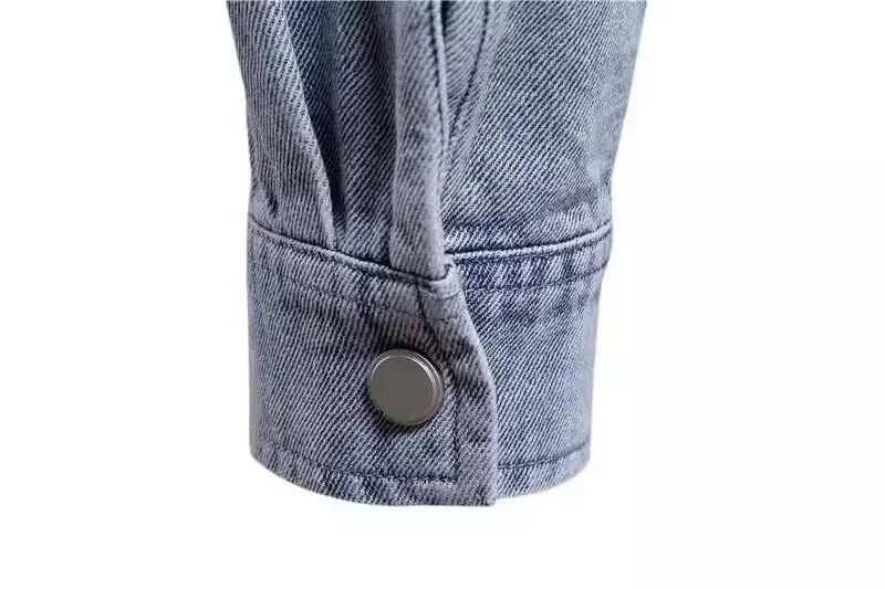Cowboy jacket men's spring and autumn Korean version trendy brand jacket men's casual versatile autumn teenage student solid col