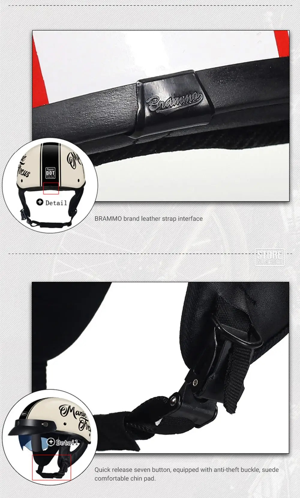 Retro Motorcycle Helmet DOT Certification Moto Helmet Men Women Half Helmet HD Lens Casco Four Seasons Riding Scooter Capacetes