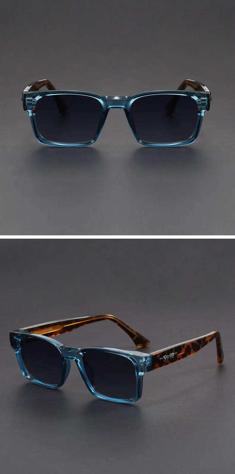 New Men's Advanced Ultra Light Coarse Frame Fashion Square Sunglasses Women Men Trendy Anti Mist Outdoor Driving Shades UV400