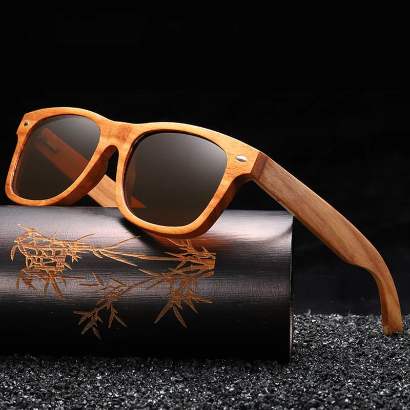 Bamboo Colored Style  Classic Sunglasses