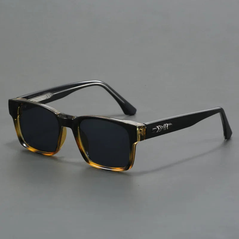 New Men's Advanced Ultra Light Coarse Frame Fashion Square Sunglasses Women Men Trendy Anti Mist Outdoor Driving Shades UV400