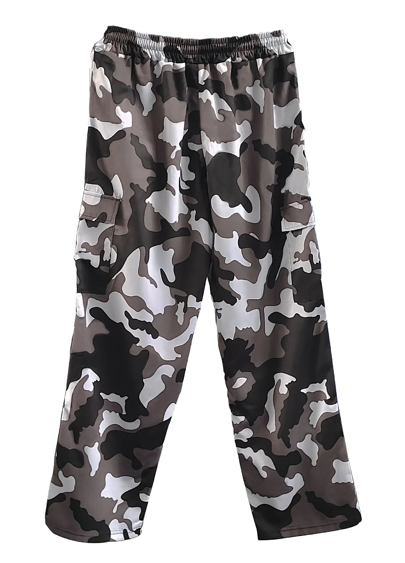 New Large Pocket Loose Overalls Men's Outdoor Sports Jogging Tactical Pants Elastic Waist  Casual Work Pants camouflage pants
