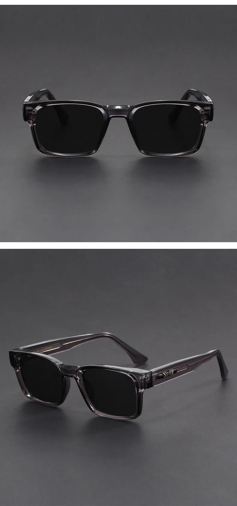 New Men's Advanced Ultra Light Coarse Frame Fashion Square Sunglasses Women Men Trendy Anti Mist Outdoor Driving Shades UV400