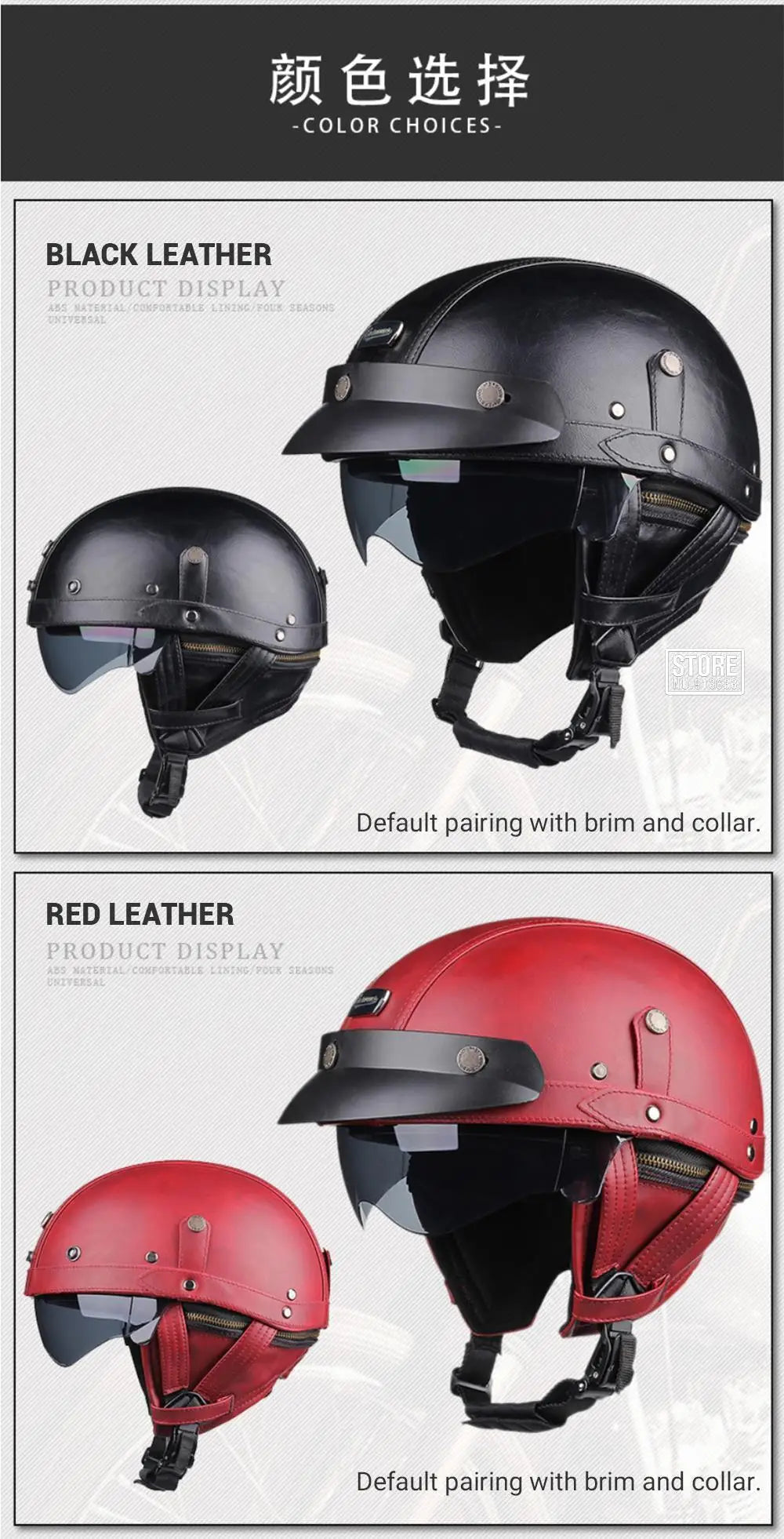 Retro Motorcycle Helmet DOT Certification Moto Helmet Men Women Half Helmet HD Lens Casco Four Seasons Riding Scooter Capacetes