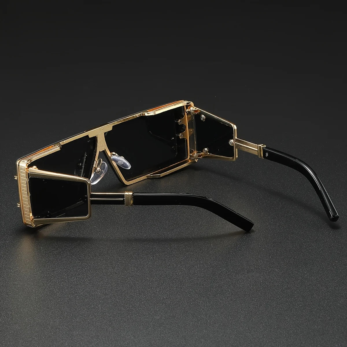 Square Punk Sunglass Men Vintage Luxury Steampunk Sunglasses Women Fashion Glasses Gafas De Sol Hombre Lunette De Soleil Homme
