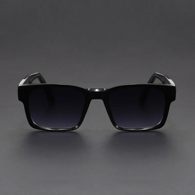New Men's Advanced Ultra Light Coarse Frame Fashion Square Sunglasses Women Men Trendy Anti Mist Outdoor Driving Shades UV400