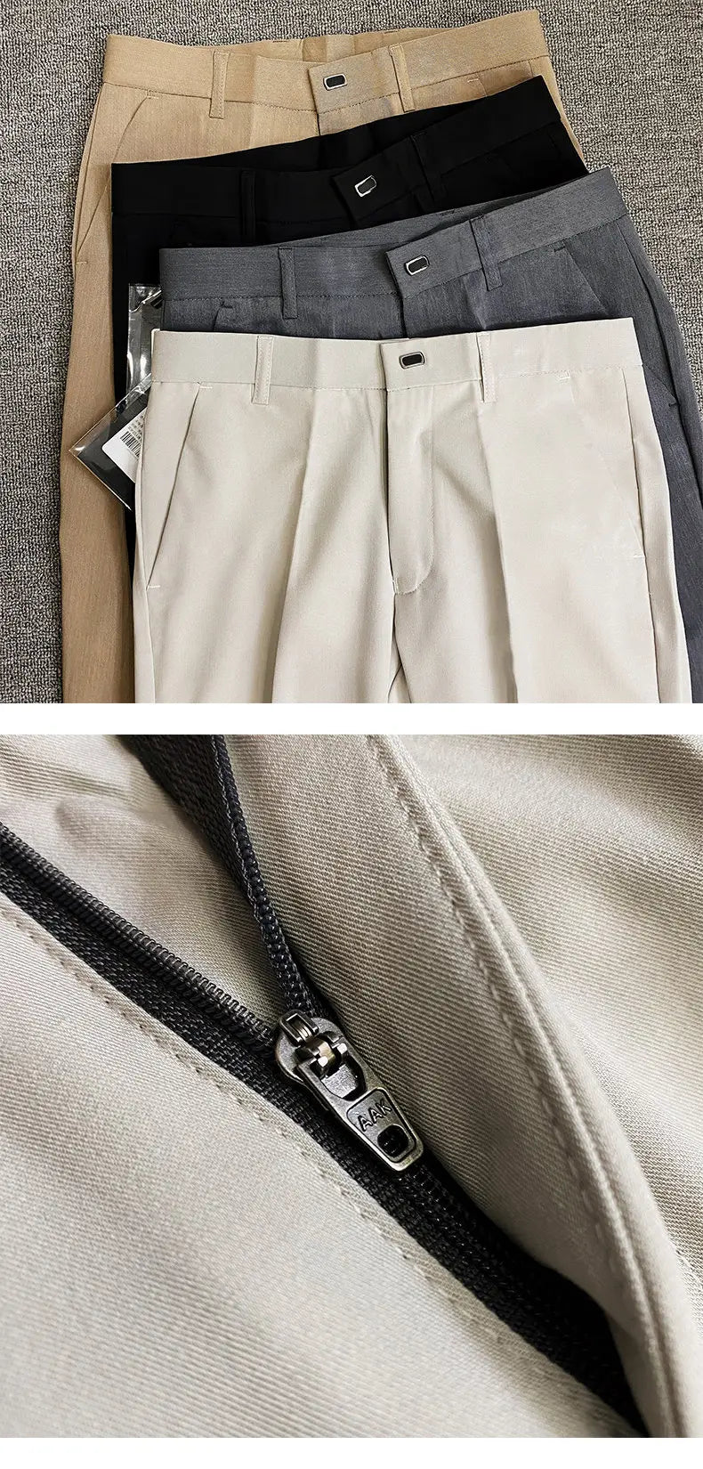 Men Suit Pants Formal Trousers Pantalone Hombre Stretch Slim Solid Color Casual Dress Full Length Pants Fashion New Men Clothing