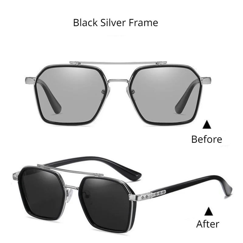 Modern Hexagon Frame HD Polarized Sunglasses