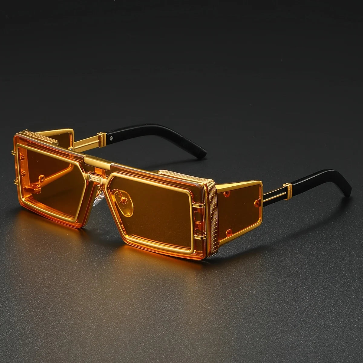 Square Punk Sunglass Men Vintage Luxury Steampunk Sunglasses Women Fashion Glasses Gafas De Sol Hombre Lunette De Soleil Homme