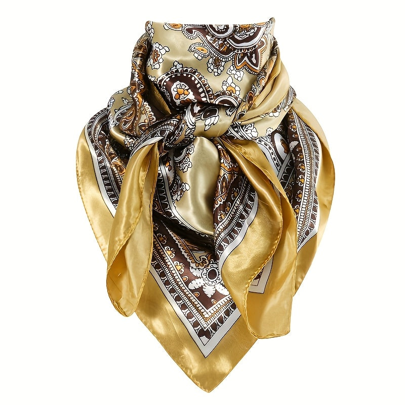 Western Paisley Satin Bandana