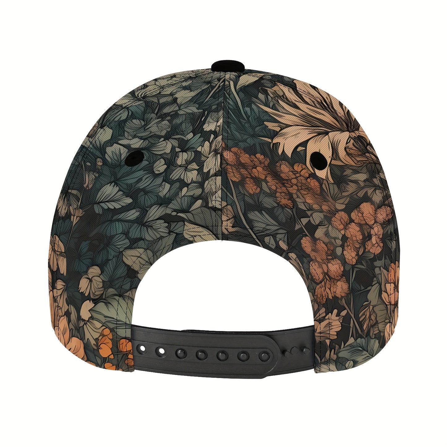 [Bohemian Baseball Cap] Lightweight Polyester Adjustable Baseball Cap | Bohemian Floral Print Snapback with Full Print Design, Ideal for Outdoor Activities, Sports, Travel & Sun Protection, Perfect Gift for Parties, Birthdays